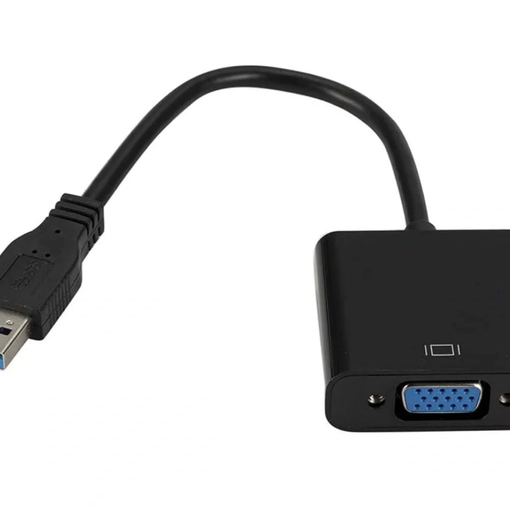 Portable USB 3.0 to 1080P VGA External Graphic Card Video Cable Converter Adapte